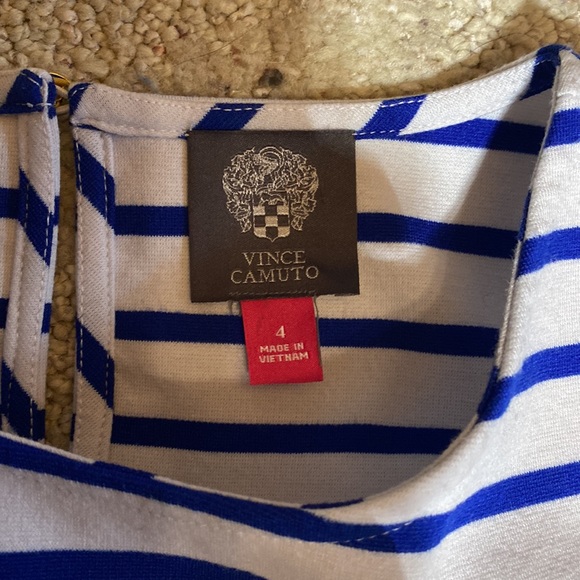 Vince Camuto Stripe Cold Shoulder Dress - Picture 3 of 5